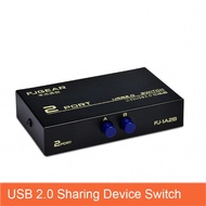 2-Port USB 2.0 Manual Scanner Printer Select Sharing Switch Hub Box