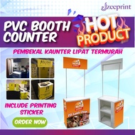 (READY STOCK) PVC Counter Booth / PVC Portable Booth Counter / PVC Promotion Table Display Counter