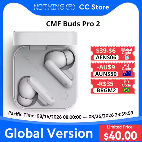 Global Version CMF By Nothing Buds Pro 2 Earphone 6 HD MICS with 50 dB Hybrid Active Noise Cancellat