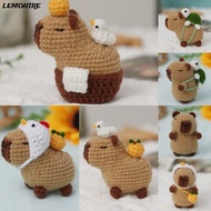 LEMONTRE Crochet Stuffed Animal Kit, Beginner with Crochet Hooks Capybara DIY Crochet Kit, DIY Set H
