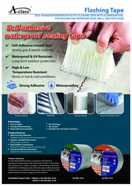 A-Class Butyl Flashing Tape Aluminium Foil Waterproof Tape Sealing Butyl Flashtape Roof Waterproofin