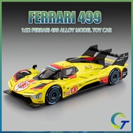 1:22 Ferrari 499P Diecast Toys Car Model Cars Alloy Toy Collection Gift For Boys Kids