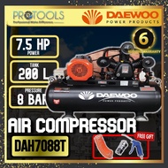DAEWOO DAL7077T AIR COMPRESSOR 200L | 7.5HP | 8BAR - 6 MONTHS WARRANTY