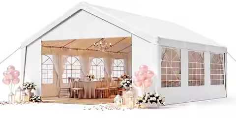 20x20 Party Tent,Heavy-Duty Canopy Tents for Parties Weddings Events, Customized