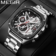 MEGIR Watch Men Waterproof Chronograph Military Army Male Clock Top Brand Luxury Business Man Sport Wristwatch New 2217