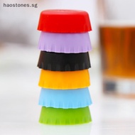 Hao 6pcs Reusable Silicone Bottle Caps Beer Cover Soda Cola Lid Wine Saver Stopper SG