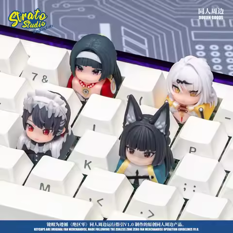 Zenless Zone Zero Artisan Resin Keycap Anime Cartoon Custom Decorative For Mechanical Keyboard Anime
