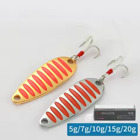 Fishing Lure Spoon 5g 7g 10g 15g 20g Gold/Silver Fishing Bait Spoon Hard Lures Metal Lure