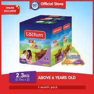 Lactum 6+ Chocolate 2.3kg (1.15kg x2) Powdered Milk Drink for Children 6 Years Old and Above