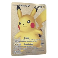 Pokemon Metal Card 10000 Points Arceus Charizard Raichu Super Card Golden English Mewtwo Vmax GX EX 