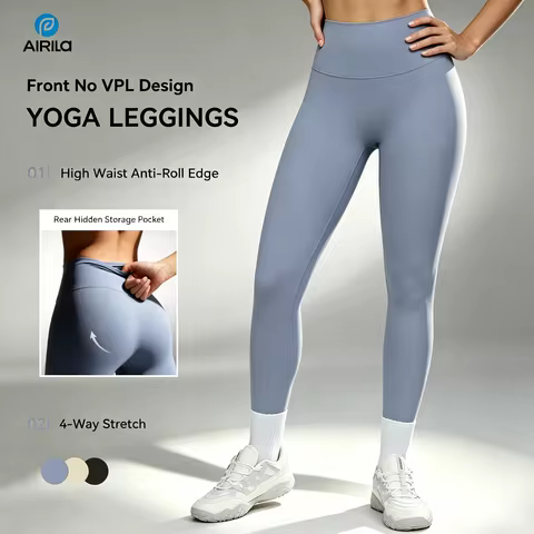 Airila 2026 Women's Yoga Gym Pilates Fitness Leggings High Waist Naked Feeling Workout Push up Tight