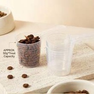 50g/3.38oz Plastic Measuring Cup, Multi-Purpose Pet Food Spoon, Progressive Scale, Suitable For Powd