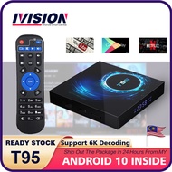 iVision New T95 Android Box  Preinstall LatestApp Android 10 Bluetooh And Wifi Smart Tv Android Box