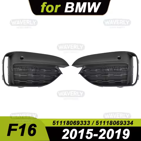for 2015-2019 BMW F16 X6 35i 35iX 50iX Front Bumper Fog Light Grill Grille Cover 51118069333 5111806