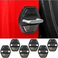 6PCS Door Lock Decoration Cover for 2018-2024 2025 Jeep Wrangler JL JLU 4XE Unlimited Sahara Sports 