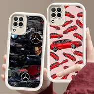 Casing for Samsung A04 A22 A06 A05 J2 M04 J7 Prime A04E F04 A12 Pro 5G Soft White E102 Car Design