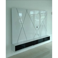 TV Cabinet 7ft Wall Mounted with high gloss material