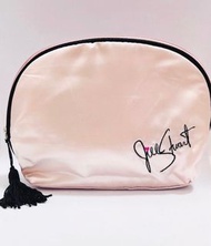 【 全新品❗️絕版 】JILL STUART 香檳粉紅色絹質化妝品拉鍊收納袋( 拉鏈袋/化妝袋/化妝包/Champagne Pink / Silky/ Zip Bag / Pouch / Cosmet