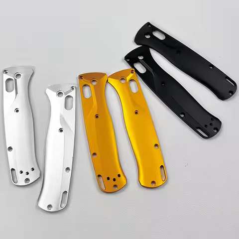 1pair Aluminium Alloy Knife Grip Handle Patches for Benchmade Bugout 535 Knife DIY Modified Scales S