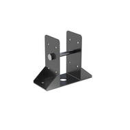 JOYLIFEWQ Black Deck Railing Support Heavy-Duty Steel Railing Post Bracket Support 4x4 Inch/6x6Inch 