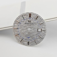 35mm Retro Pleated Pattern Watch Dial for NH34 Movement Mechanical Modified Watch Dial Accessories