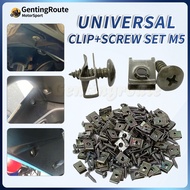 M5 Screw Skru Body Coverset Clip Skru Motosikal Klip U Nat M5 Screws Motorcycle Cover Set Body Screw