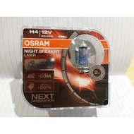 Original Osram Night Breaker Laser H4 +150% Brightness (2nd Generation)(Set)