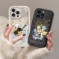 Casing OPPO A5 A9 A16 A16K A17 A3S A12E A5S A7 A12 A15 A15S A1K R11 R11S R15 PRO Realme 12 5 5i 6i 7i 8i 9i 4G T151TB Pikachu Pokemon Shockproof Soft Phone Case