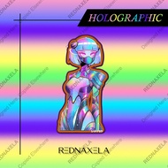 Vinyl Hologram Future Girl Holographic Tech Suit Decorative Stickers