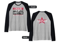 Official INXS Need You Tonight White Logo Front and Back Raglan Baseball Tee