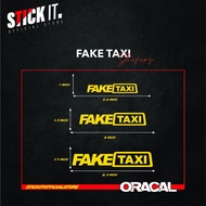 [ ] FAKE TAXI STICKER DECALS