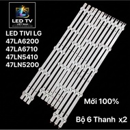 LED TV LG 47LN5400 / 47LN5120/ 47LA6200/ 47LN5710 /47LN5200 (6 bars x2 11 LED 3V)