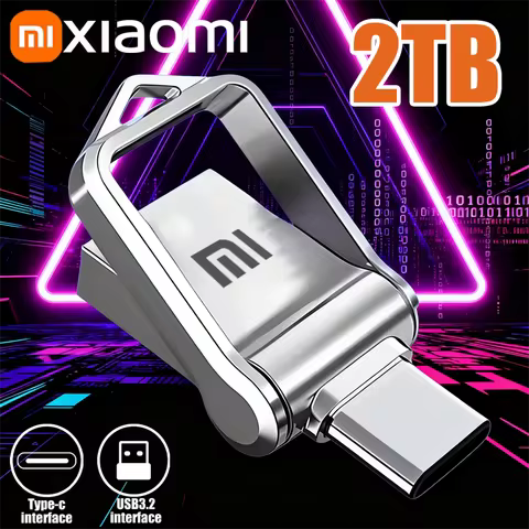 Xiaomi 2TB Metal USB Flash Drives USB 3.2 High-Speed Mobile Phone Computer Mutual Transmission Porta
