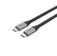 UNITEK - 1M USB Type-C PD100W全功能線 | USB3.2 Gen2 10Gbps數據傳輸 | USB PD100W 快充 | 4K 60Hz 影像輸出 | 適用 MacBook USB集線器 USB-C 顯示器| C14082ABK