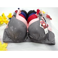 34-40 WIRED PATTERN ROSE A/B CUP BRA {523} / BAJU DALAM DAWAI WAINITA 34-40