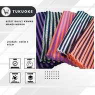 [4PCS/6PCS] WOVEN FOOT DOORMAT 40x60CM KNITTED BATHROOM DOORMAT MADE IN NEGRI HIGH OR FOOT MAT