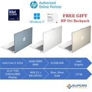 HP Laptop 15-FD2054TU Gold, FD2055TU BLUE, FD2056TU Silver (Intel Ultra 5 225U, 16GB DDR5, 512GB SSD