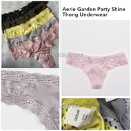 KATUN Aerie Garden Party lace Shine Thong Underwear CD Panties american eagle sexy tanga original Brocade sisa export comfortable lace lace lace lace lacey bobo Cotton Brocade sempak Women Girls sexy gstring comfortable