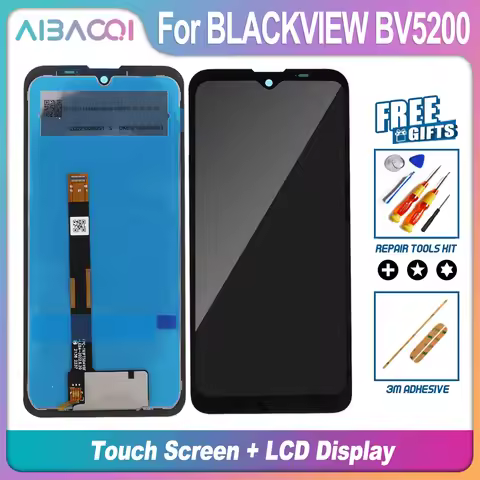 AiBaoQi Brand New Touch Screen + BV5300 Pro BV5300 LCD Display Replacement For Blackview BV5200 BV52