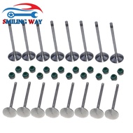 Engine Intake 06D109601M & Exhaust Valve 06D109611H & Stem Seals 036109675A For VW AUDI SKODA SEAT 2
