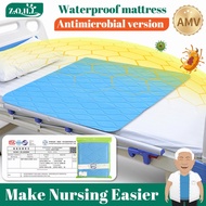 ZhenqingHuli Antibacterial Waterproof Mattress Protector Underpad Alas Katil Waterproof Washable Underpad For Adult Washable Incontinence Bed Pad 尿垫 Alas Tilam Hospital