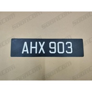 Car Number Plate Aluminium Press (Kereta aluminium plate ketuk) with frame *Standard JPJ*