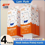 LamPure 4 Packs Cute tissue  Wall-Mounted Tissue Whole Box 4-Ply Air-cushion Cute Rabbit Face Tissue Kitchen Tissue