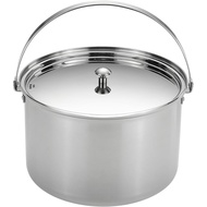 CAMPINGMOON 6 Quart Camping Stock Pot 3-Ply Stainless Steel Kitchen Pot CC-24