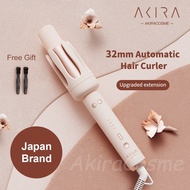 Japan AKIRA Automatic Curling Iron Negative Ions Hair Curler Portable Hair Flat Curling Irons Wands 