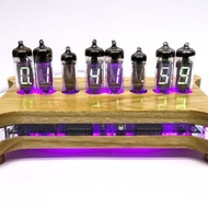 Wi-Fi Tanya Desk clock IV-6 VFD Tubes + Wooden case + Remote + RGB Nixie Era!