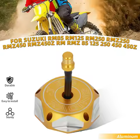 Motorcycle CNC Gas Fuel Tank Cover Cap For SUZUKI RM85 RM125 RM250 RMZ250 RMZ450 RMZ450Z RM RMZ 85 1