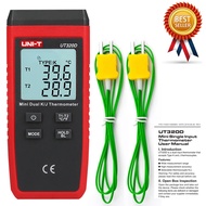 UNI-T UT320D  Mini Contact Type Digital Thermometer Dual Channel K/J Temperature Meter LCD Backlight