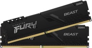 16GB (8GBx2) DDR4 3200MHz RAM KINGSTON FURY BEAST DDR4 (BLACK) KF432C16BBK2/16