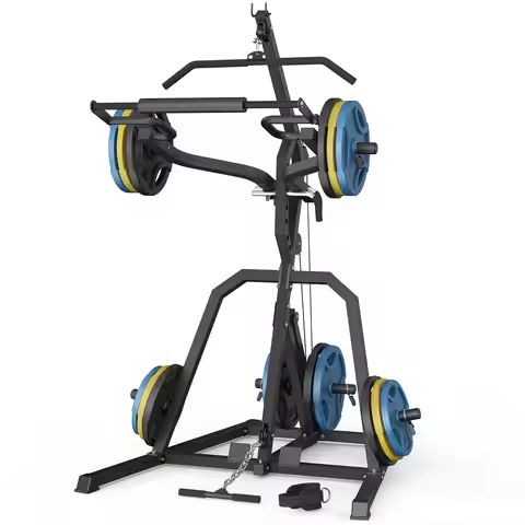 Leverage Gym Power Rack Squat Rack Lever Gym with LAT Low Row System Home Gym System Workout Station